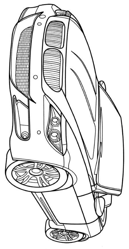 2009 BMW M6 Coloring Page - Free Printable Coloring Pages for Kids