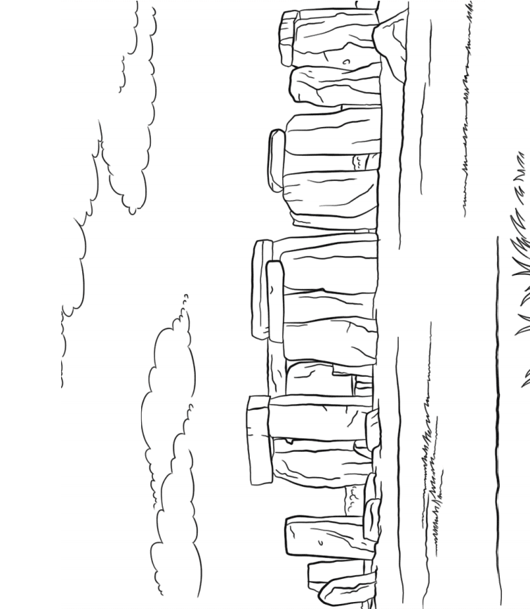 The Stonehenge Coloring Page Free Printable Coloring Pages for Kids