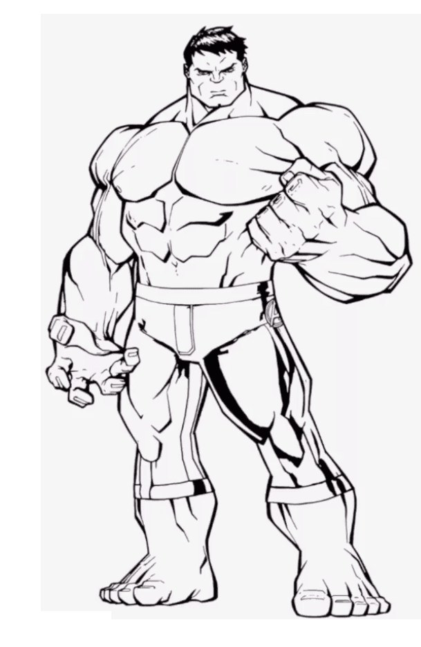 Strong Hulk Coloring Page Free Printable Coloring Pages for Kids