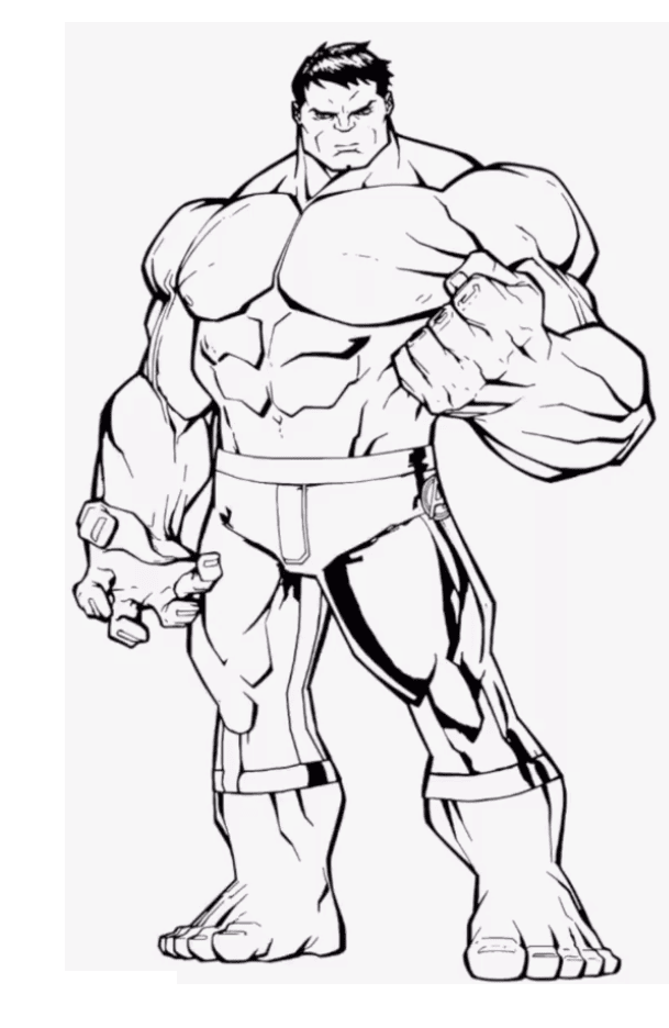 Free Printable Hulk Coloring Pages