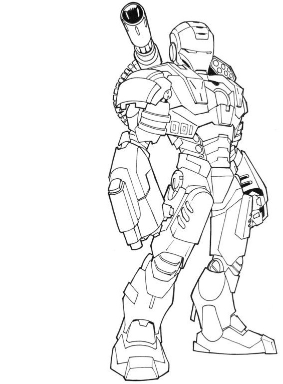 Download Super Hero Iron Man Coloring Page - Free Printable Coloring Pages for Kids