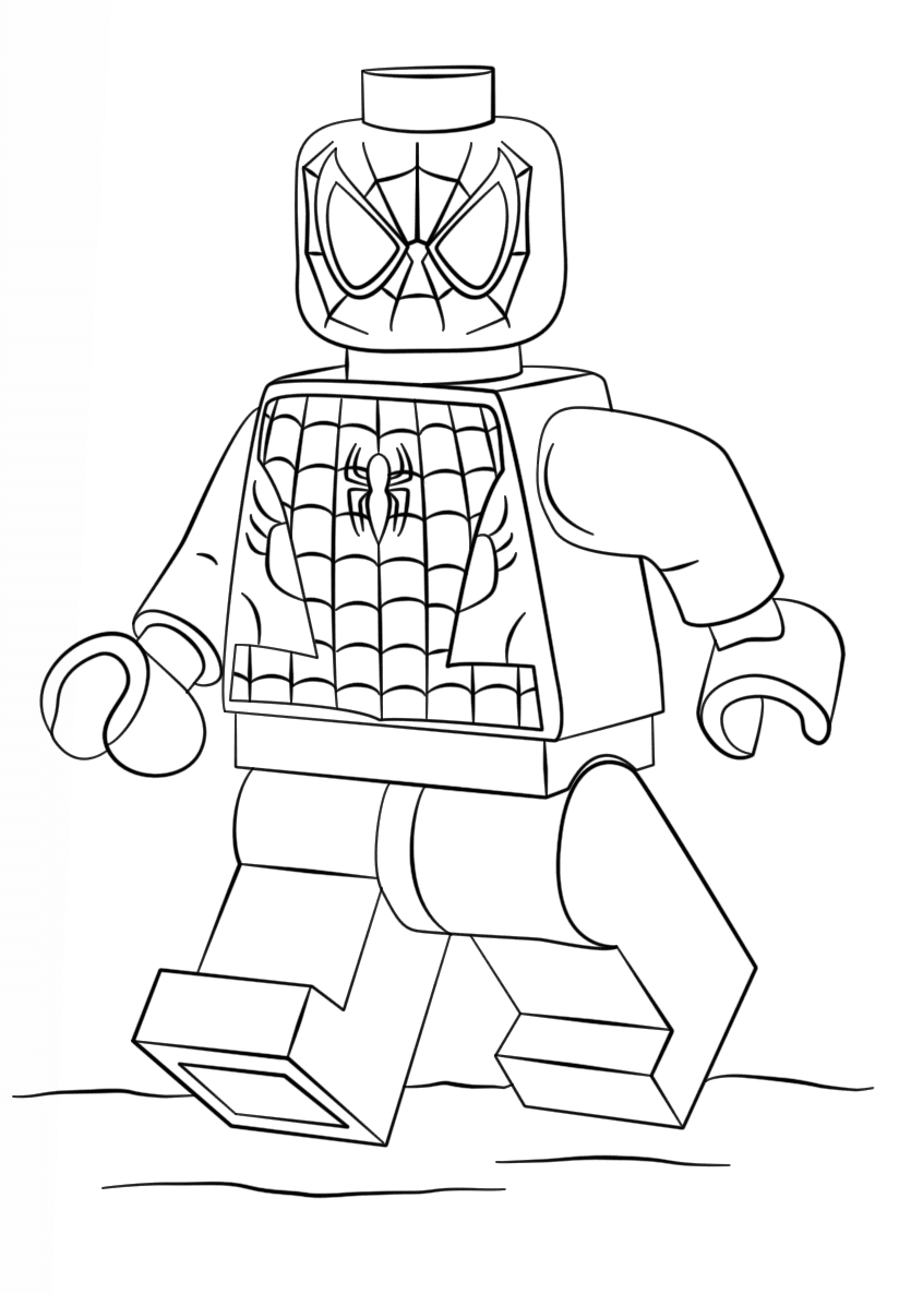 Lego Spider Man Coloring Page - Free Printable Coloring Pages for Kids