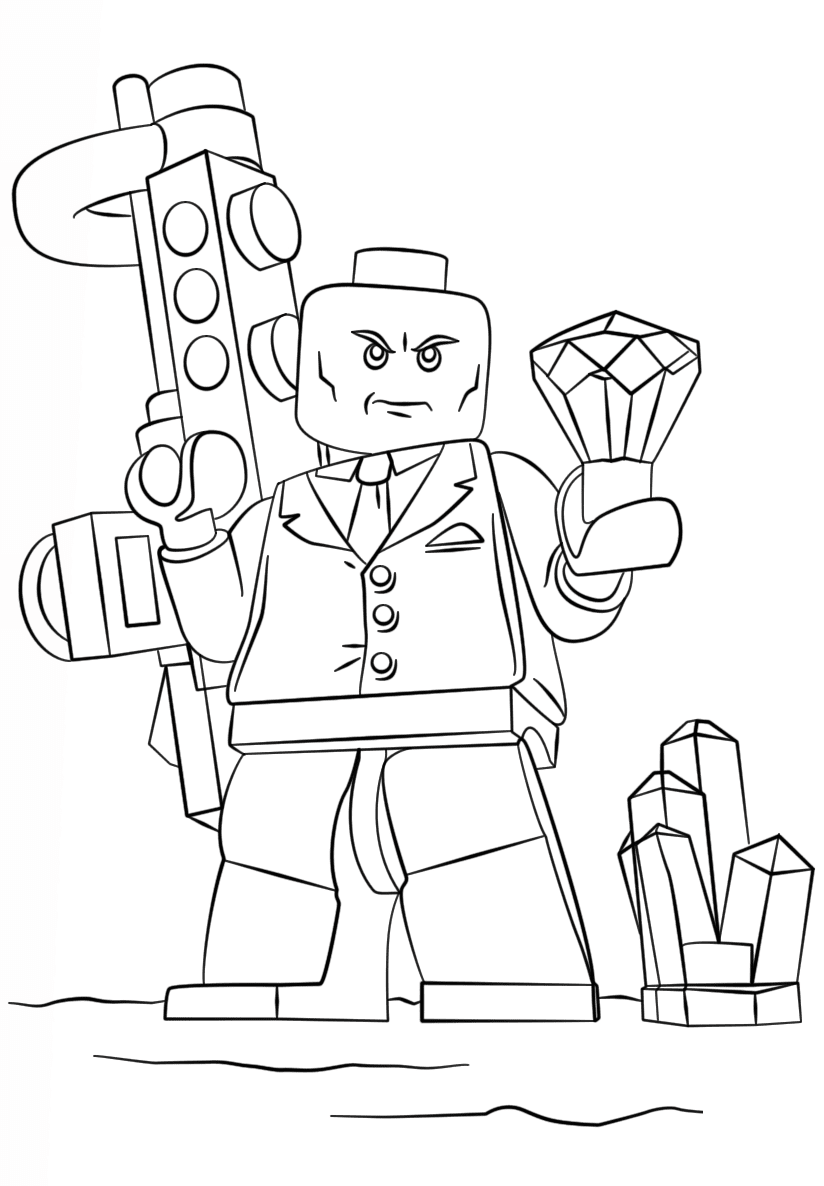 Lego DC Lex Luthor Coloring Page - Free Printable Coloring ...