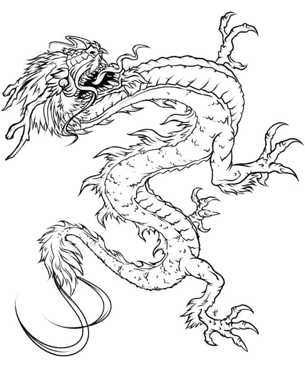 Chinese Dragon Coloring Page Free Printable Coloring Pages for Kids