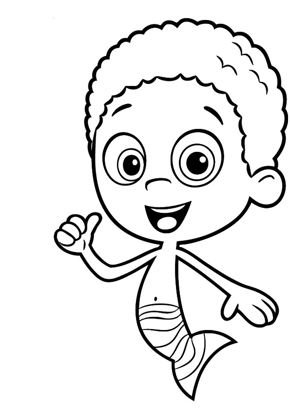Goby From Bubble Guppies Coloring Page - Free Printable Coloring Pages
