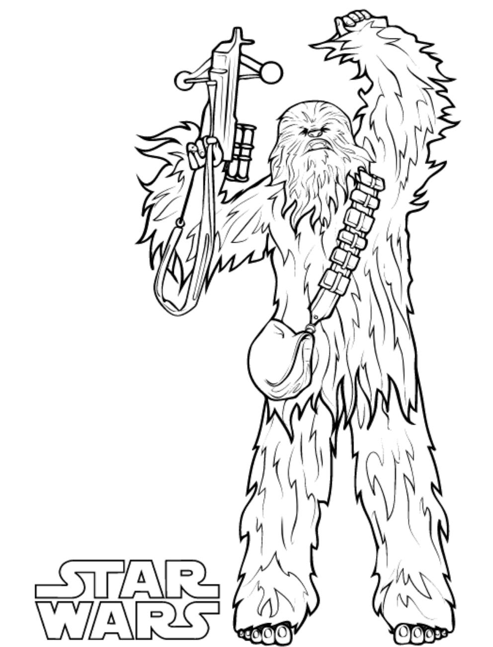Chewbacca Coloring Page  Free Printable Coloring Pages for Kids