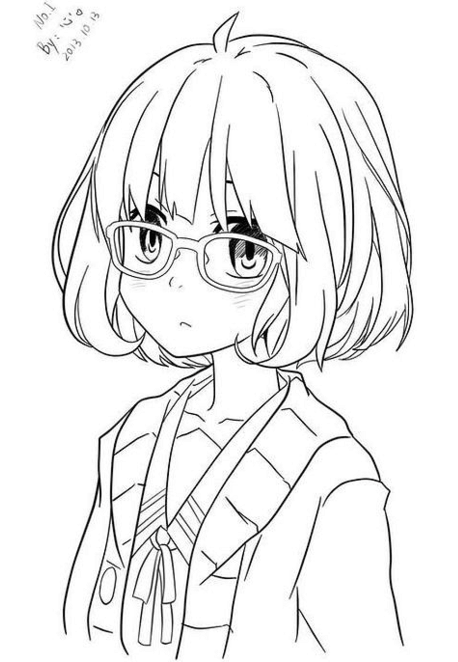 Download Kuriyama Mirai In Anime Coloring Page - Free Printable ...