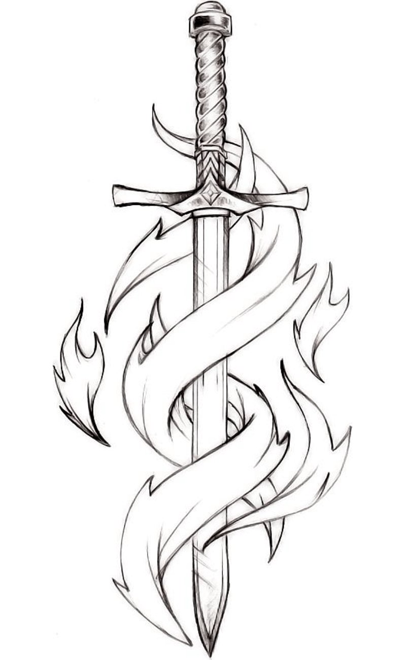 Special Sword Coloring Page Free Printable Coloring Pages for Kids