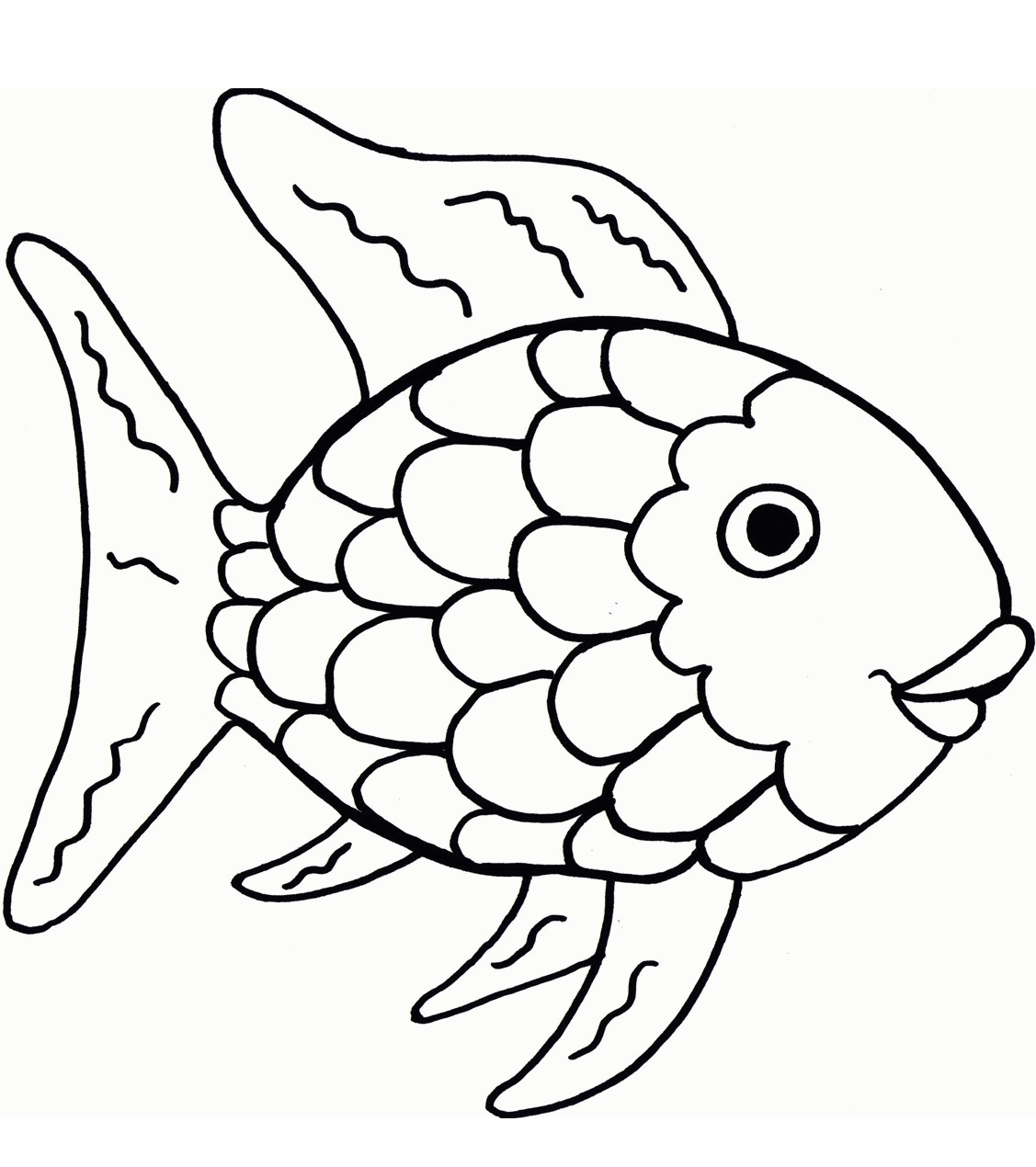 The Rainbow Fish Coloring Page - Free Printable Coloring ...