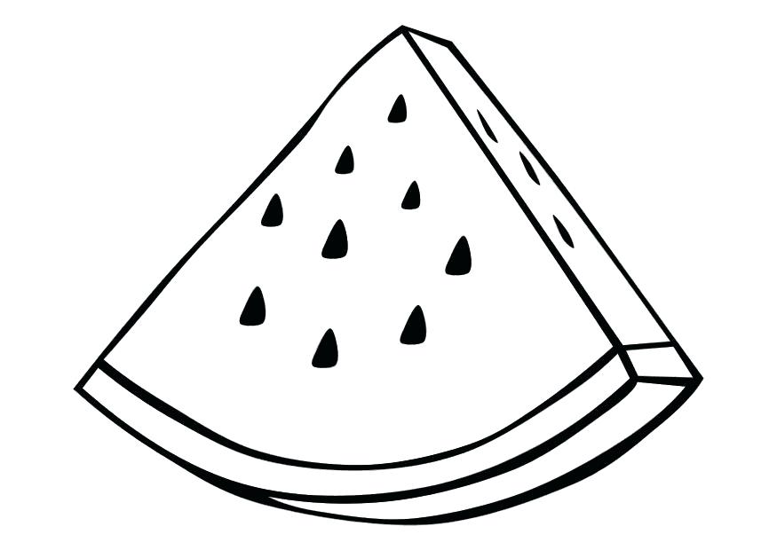 Watermelon Slice Coloring Page Free Printable Coloring Pages for Kids