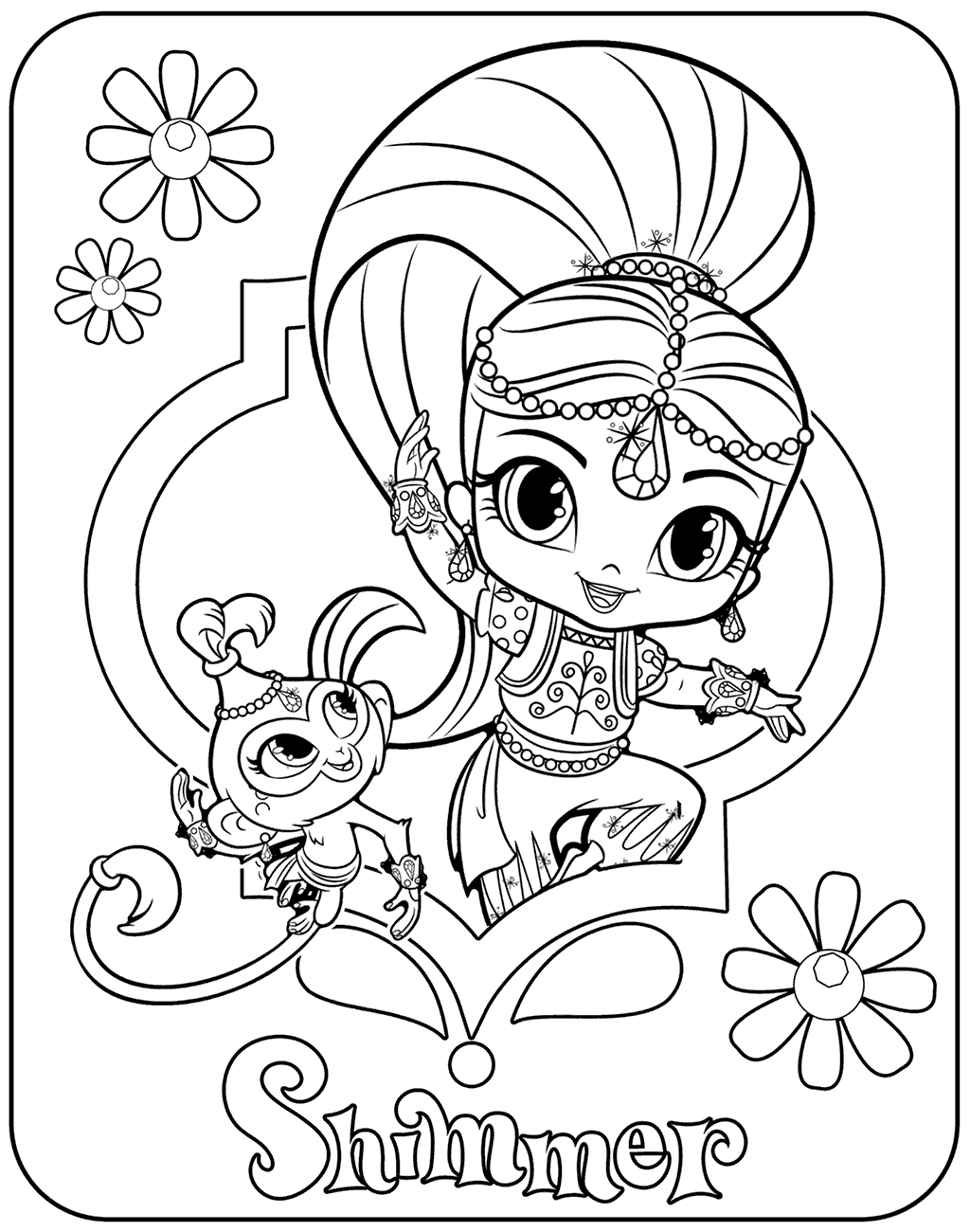 Lovely Shimmer And Tala Coloring Page - Free Printable Coloring Pages
