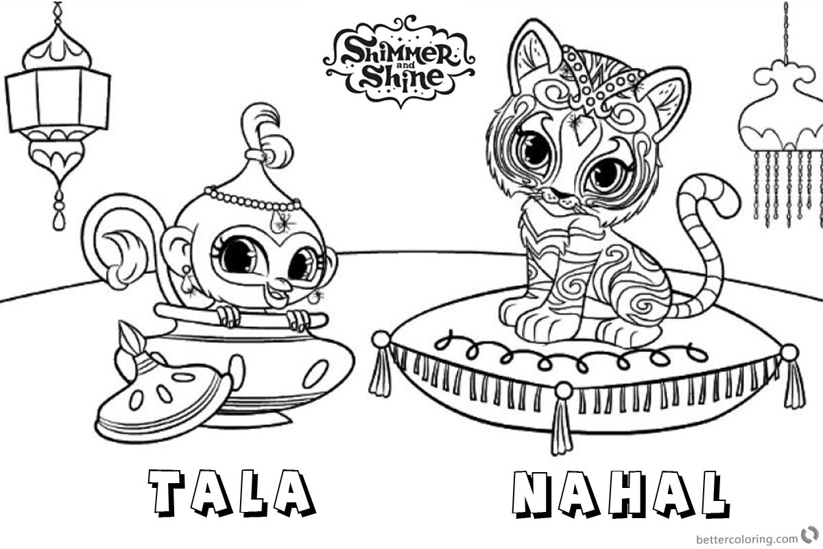 Smily Tala With Nahal Coloring Page - Free Printable Coloring Pages for