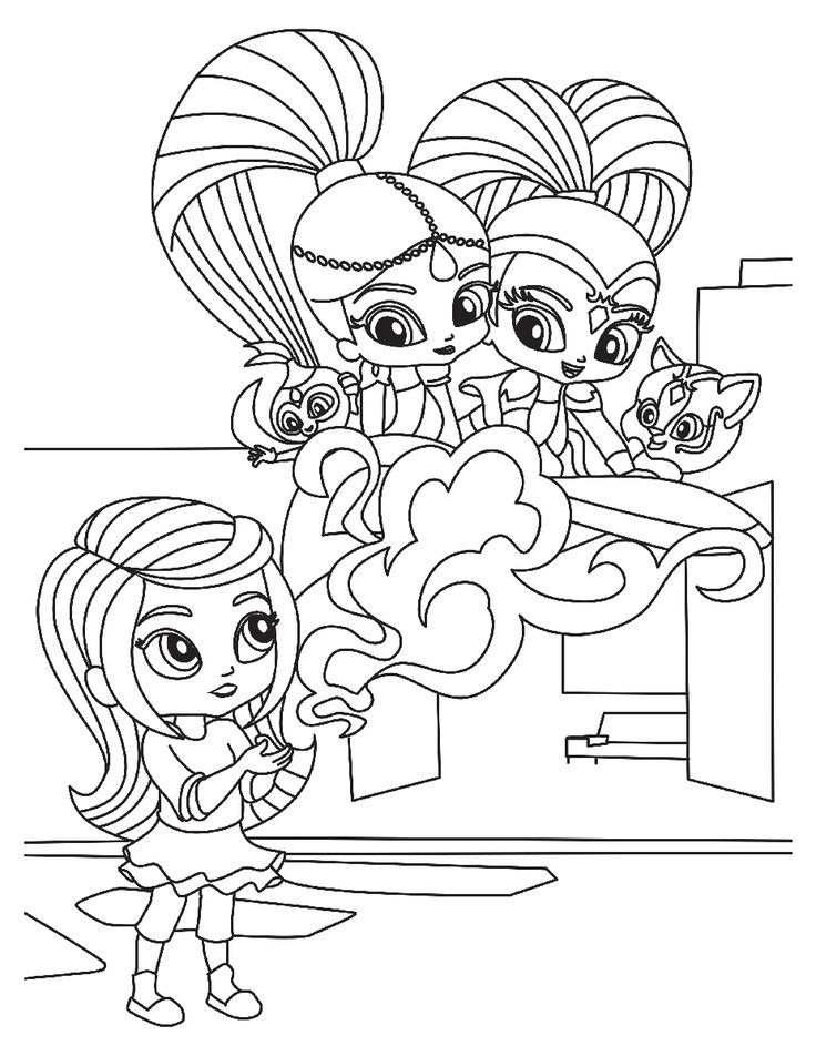 Printable Shimmer And Shine Printable World Holiday