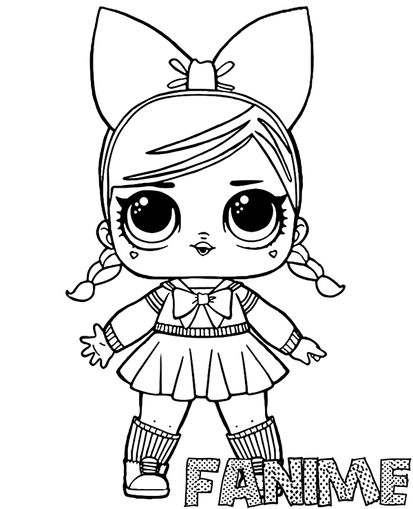 Fanime Lol Doll Coloring Page - Free Printable Coloring Pages for Kids