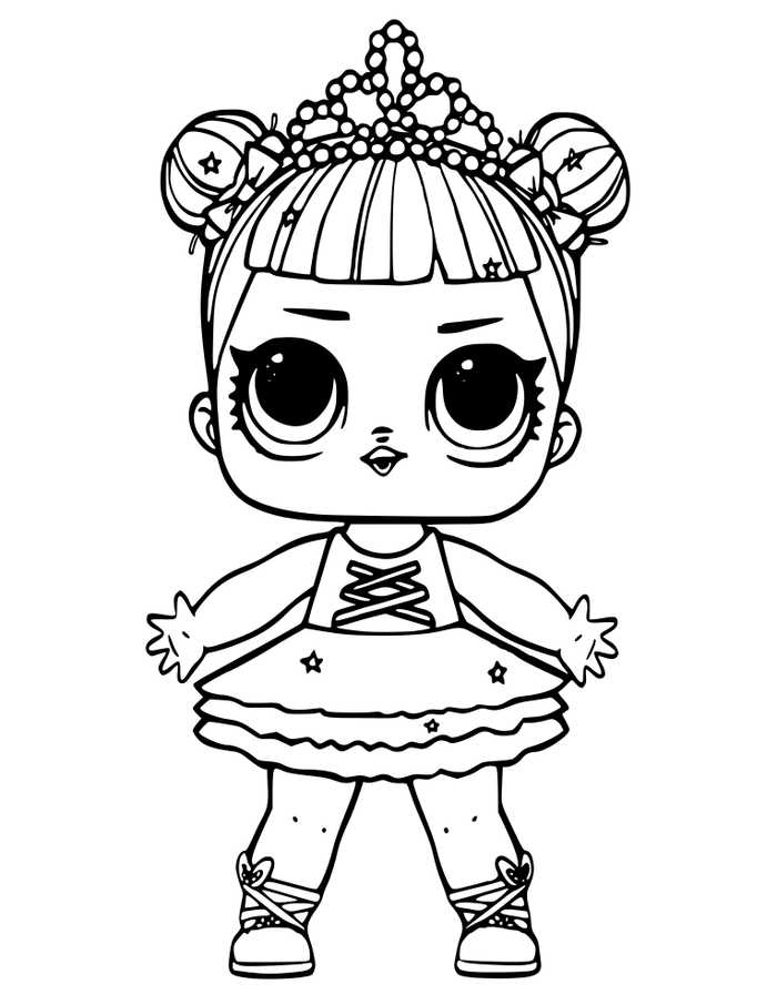 Center Stage Lol Doll Coloring Page - Free Printable ...