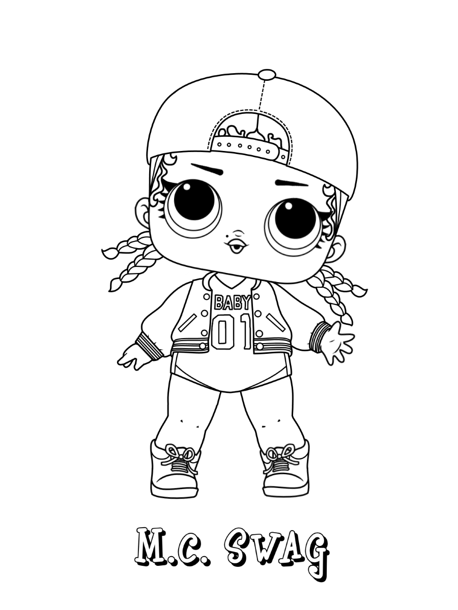 Mc Swag Lol Doll Coloring Page Free Printable Coloring Pages For Kids