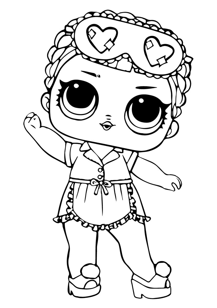 printable coloring lol dolls