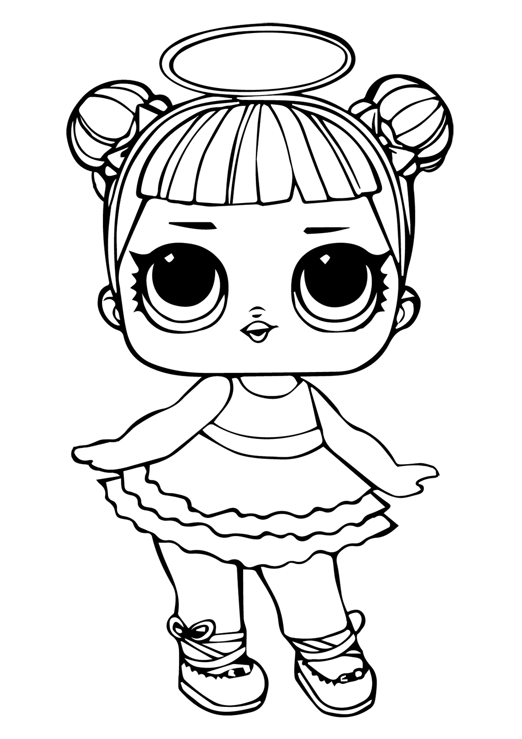 sugar lol doll coloring page  free printable coloring