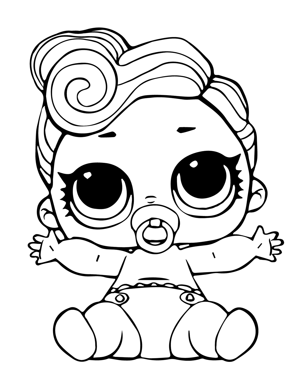 The Lil Queen Lol Doll Coloring Page   Free Printable Coloring Pages ...