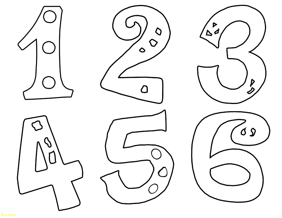 Numbers Coloring Page - Free Printable Coloring Pages for Kids