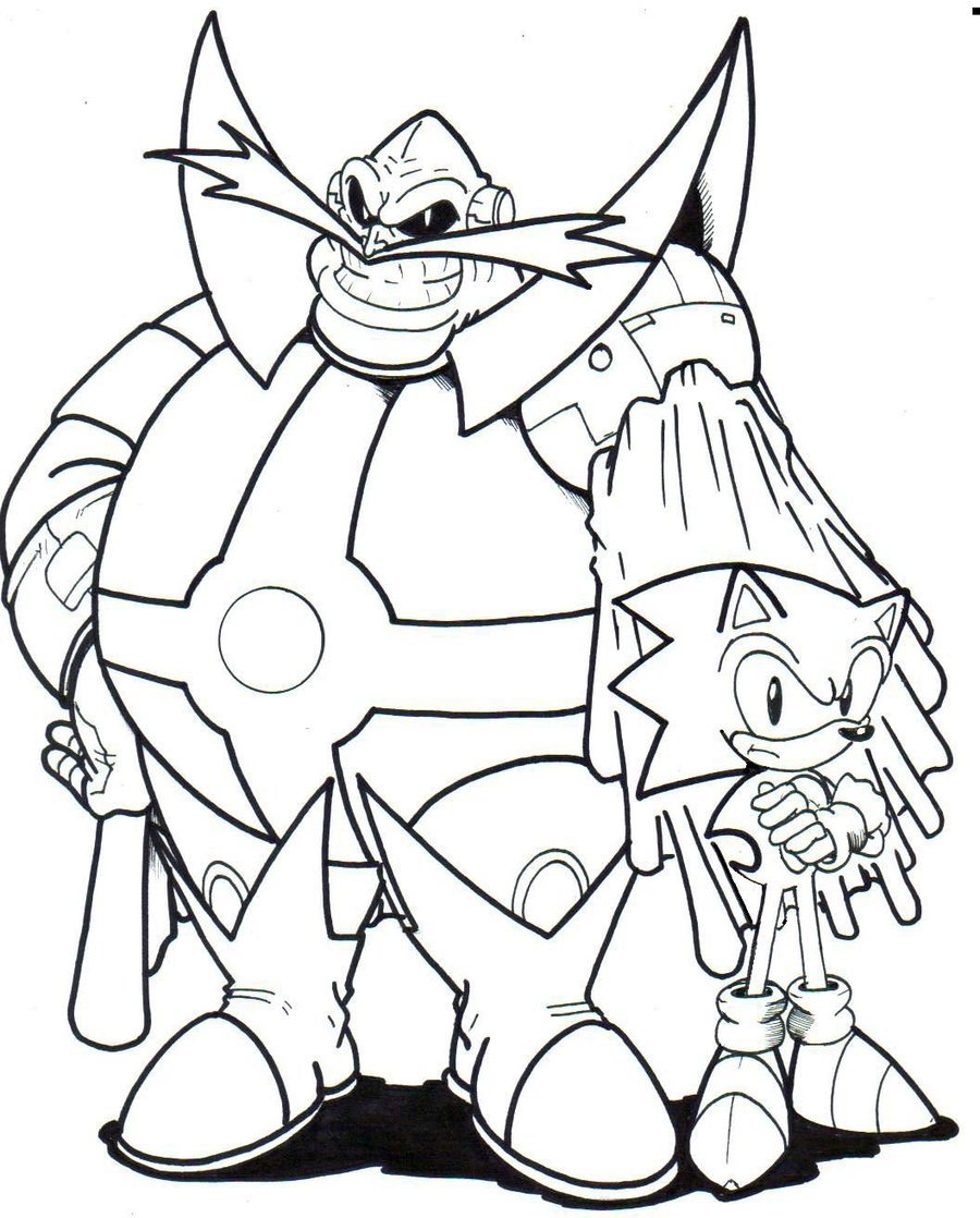 sonic and doctor eggman coloring page Coloring eggman dr pages sonic ...
