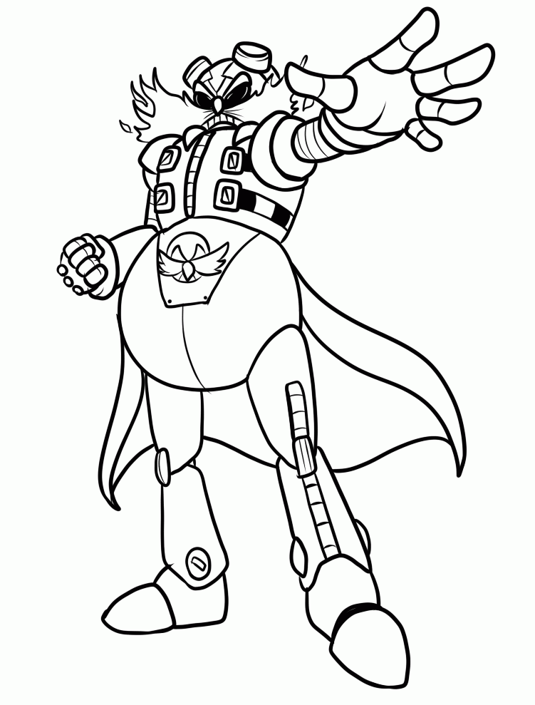 517 Simple Dr Eggman Coloring Pages for Adult