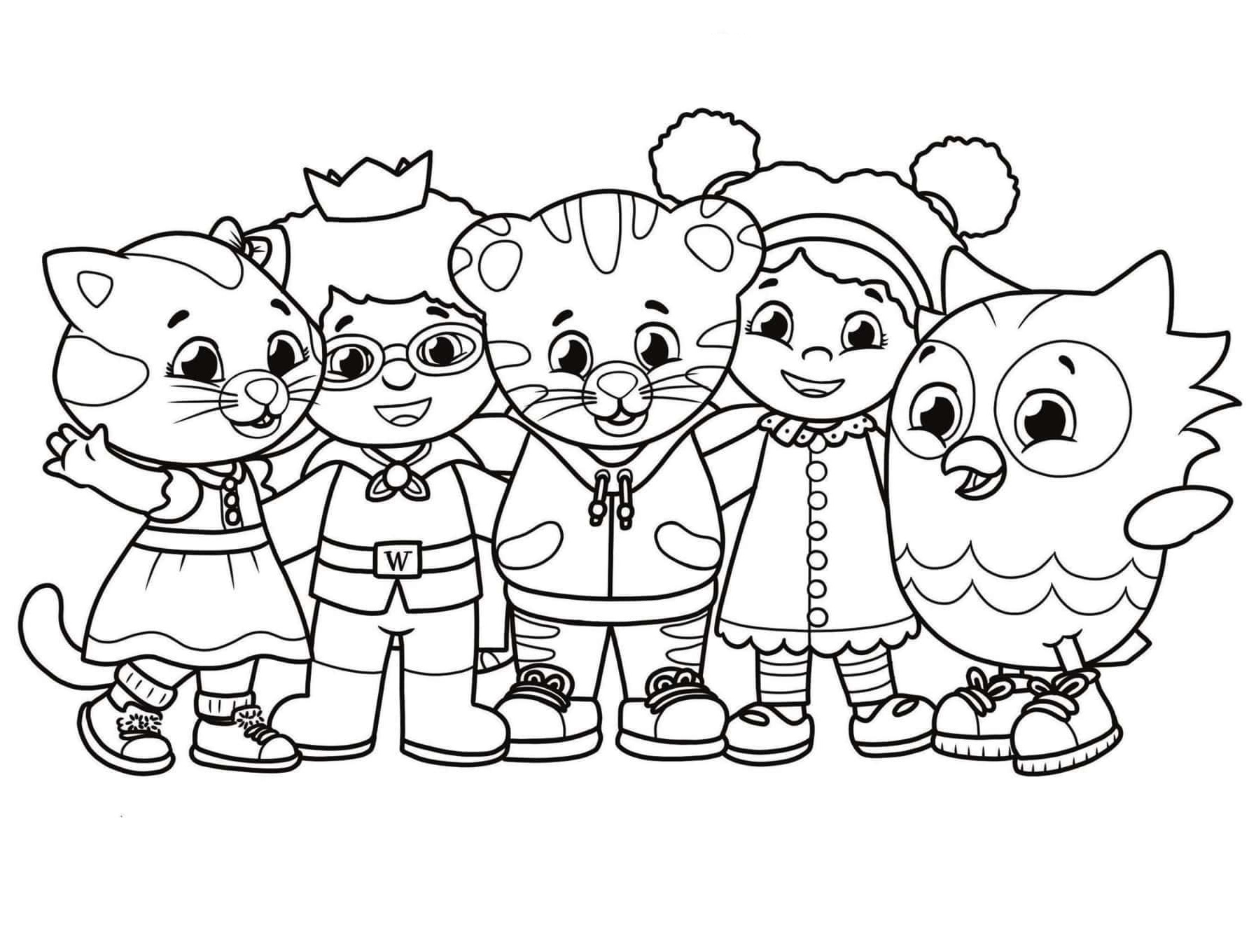 Download Be My Neighbor Daniel Tiger Coloring Page - Free Printable ...