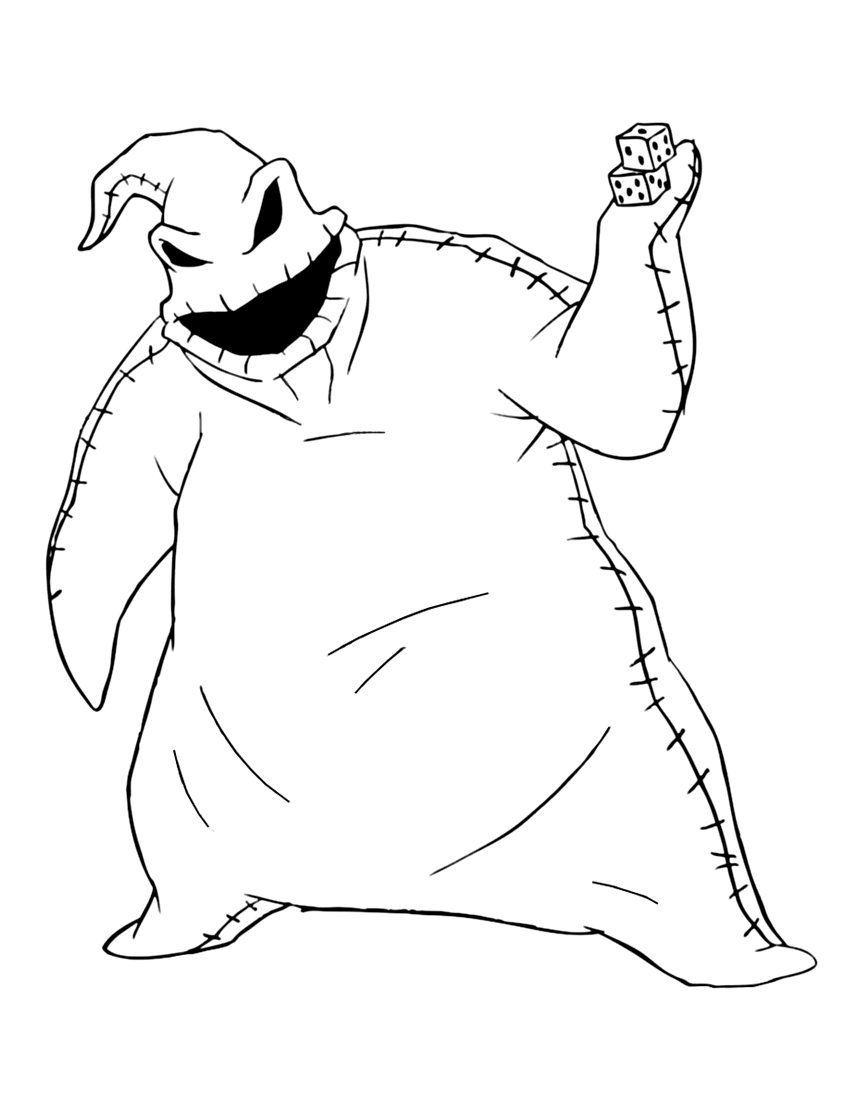 Bad Oogie Boogie Coloring Page Free Printable Coloring Pages for Kids