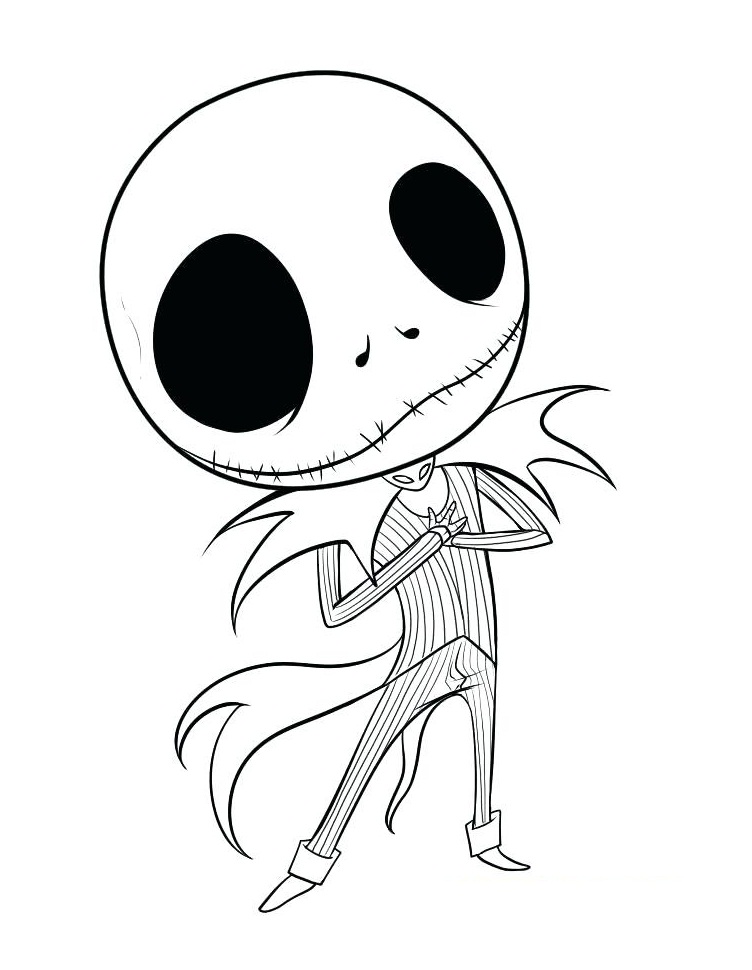 Printable Jack Skellington Coloring Page Printable World Holiday