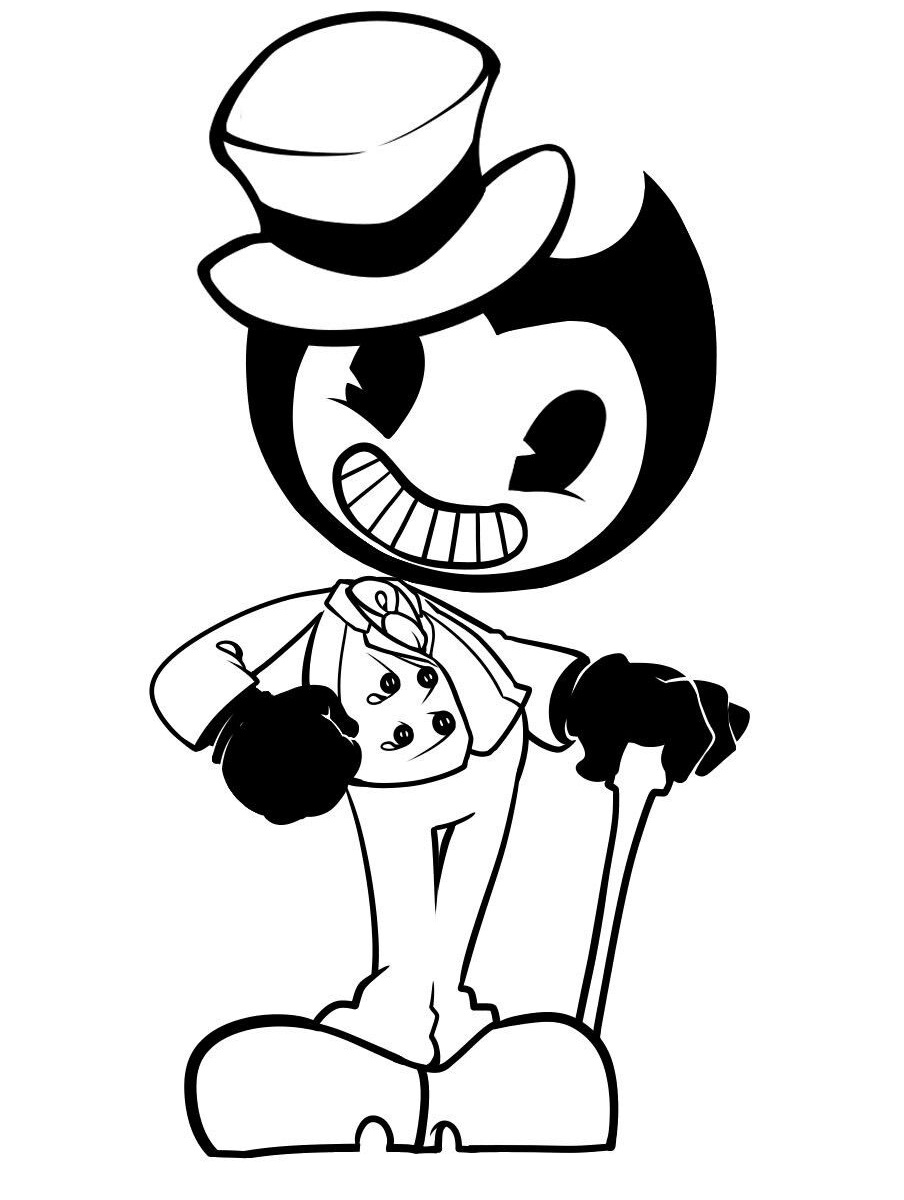 bendy and the ink machine coloring pages printable