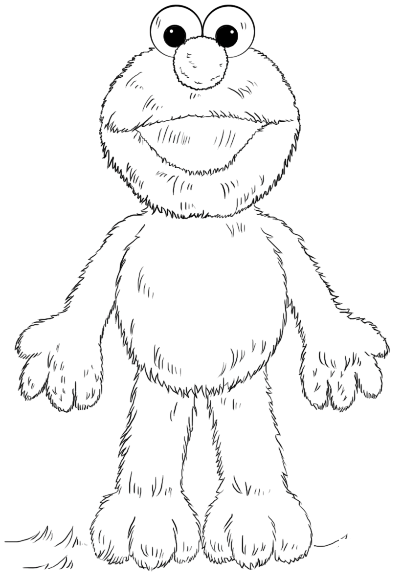 Elmo Coloring Page - Free Printable Coloring Pages for Kids