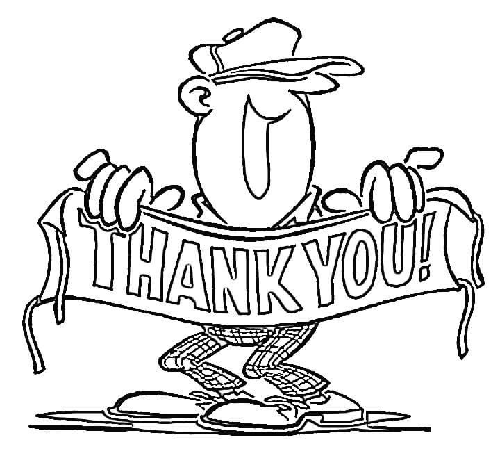 Thank You! Coloring Page - Free Printable Coloring Pages for Kids