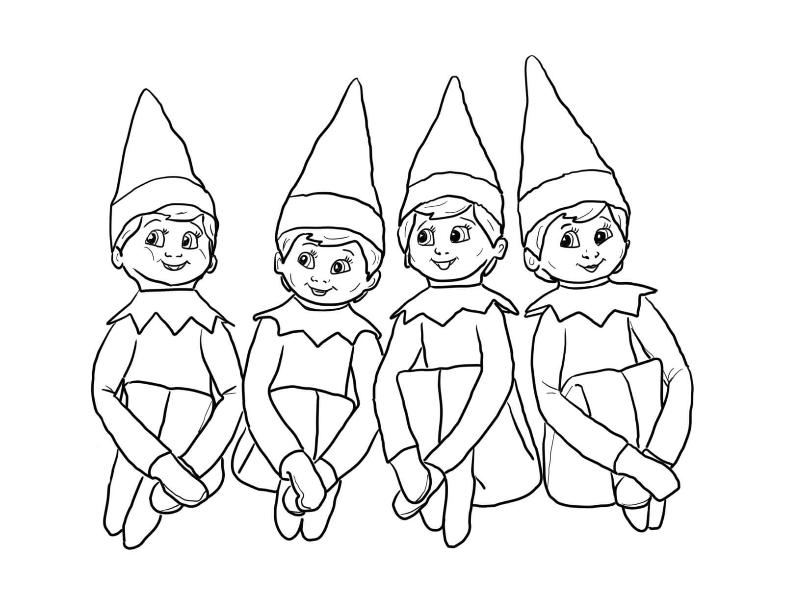 New Inspiration Elf Adult Coloring Pages