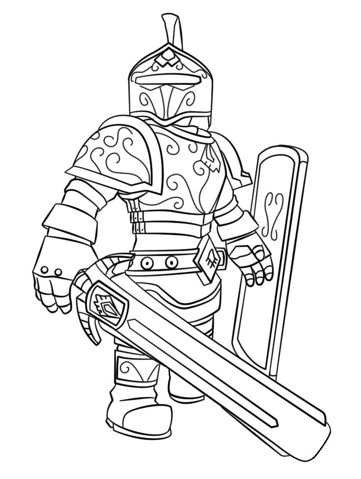 Boy Easy Roblox Coloring Pages