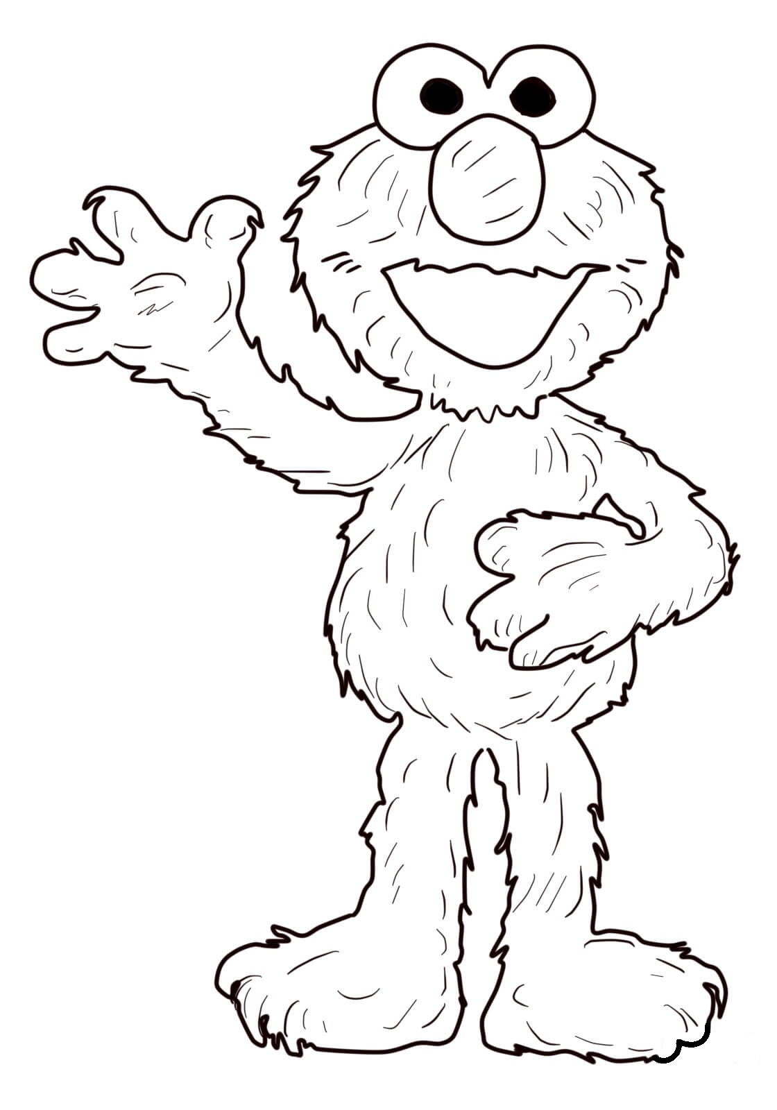 Free Printable Elmo Coloring Pages