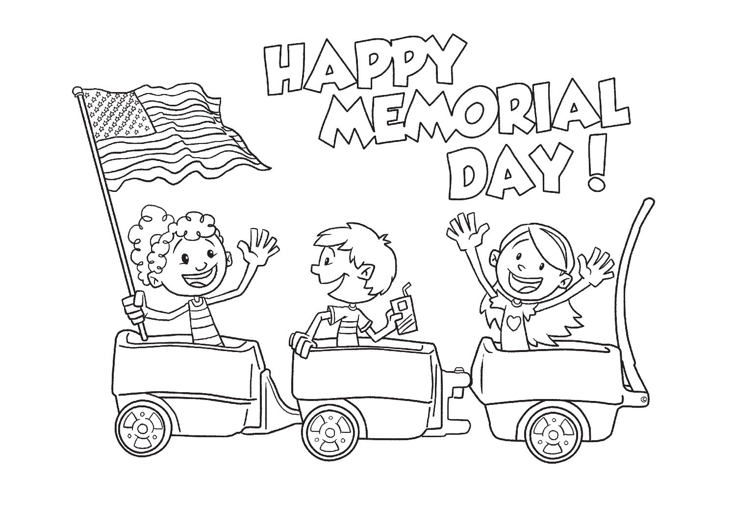 Happy Memorial Day Coloring Page Free Printable Coloring Pages for Kids