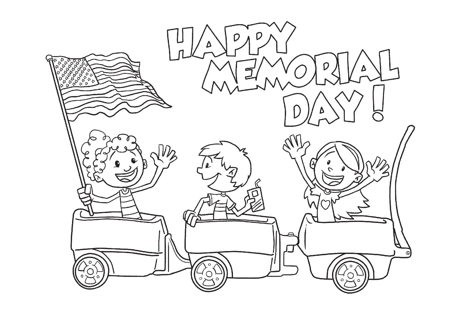 Happy Memorial Day Coloring Page Free Printable Coloring Pages For Kids