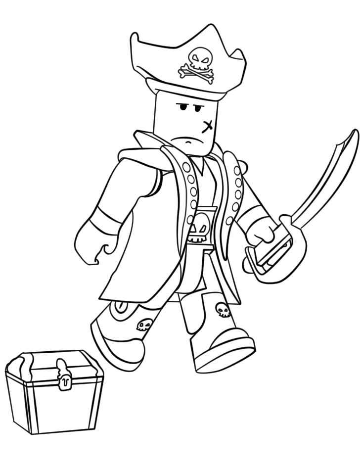 Roblox Pirate Coloring Page Free Printable Coloring Pages For Kids