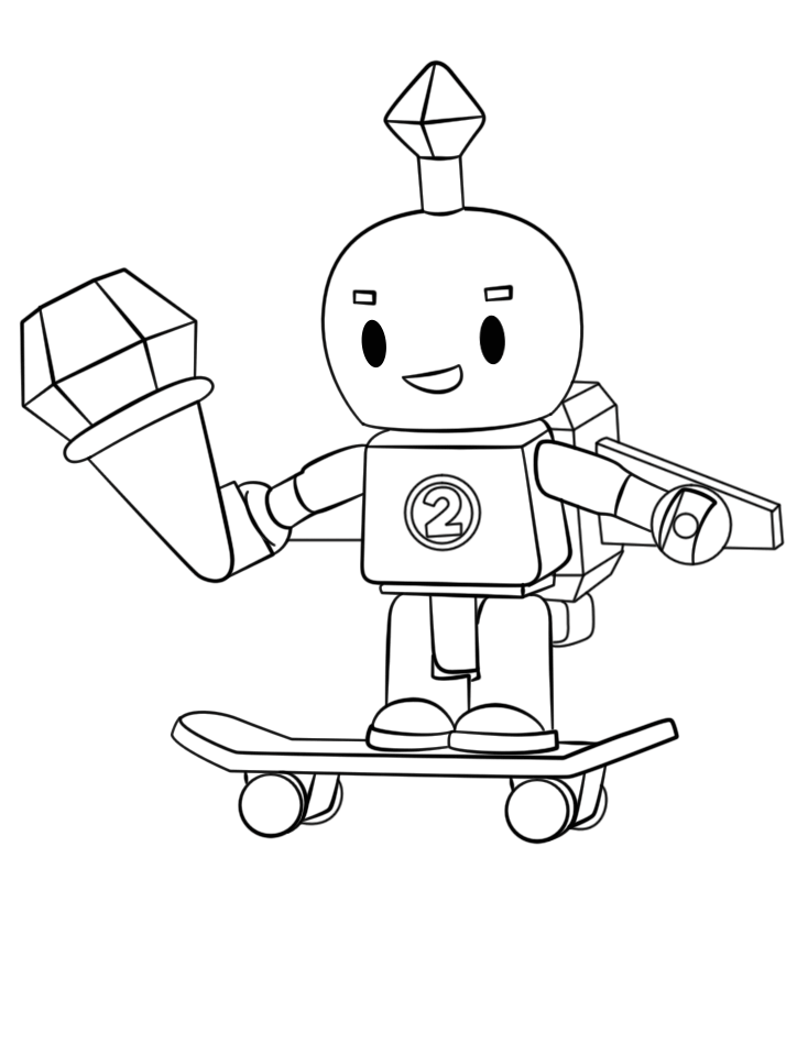 Roblox Robot Coloring Page Free Printable Coloring Pages for Kids