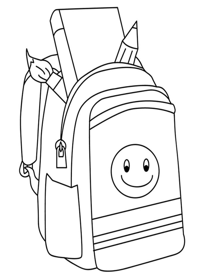 Printable Backpack Coloring Page Kidsworksheetfun - vrogue.co