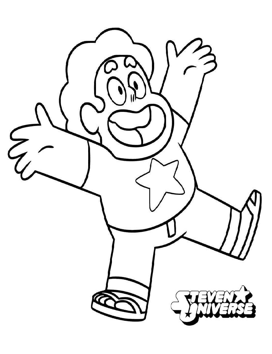 Download Happy Steven Universe Coloring Page - Free Printable Coloring Pages for Kids