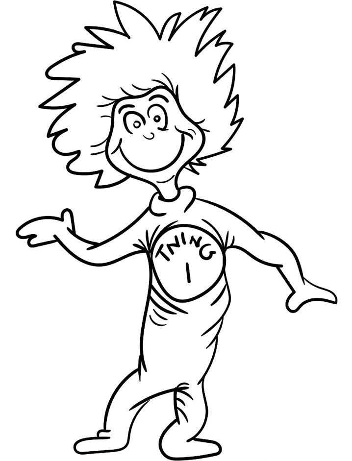 Thing One Coloring Page Free Printable Coloring Pages For Kids