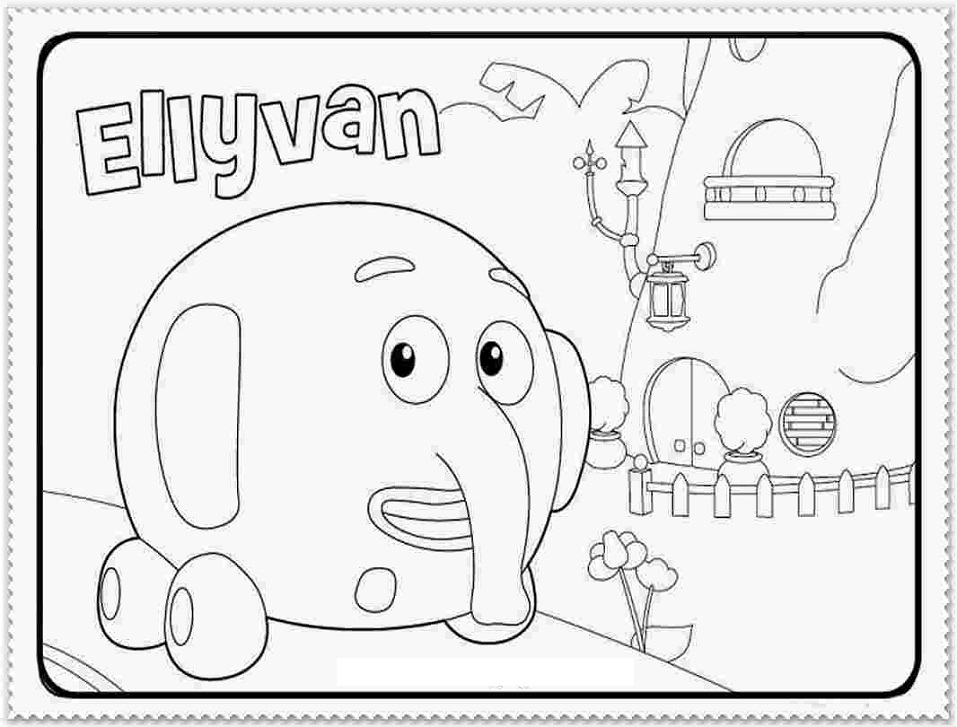 Ellyvan From Jungle Junction Coloring Page - Free Printable Coloring