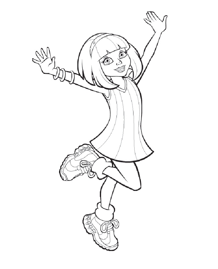 Stephanie From LazyTown Coloring Page - Free Printable Coloring Pages