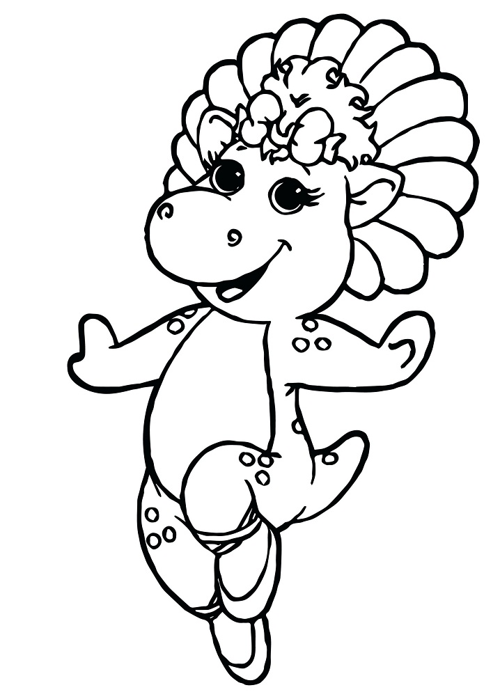 Baby Bop In Barney And Friends Coloring Page Free Printable Coloring