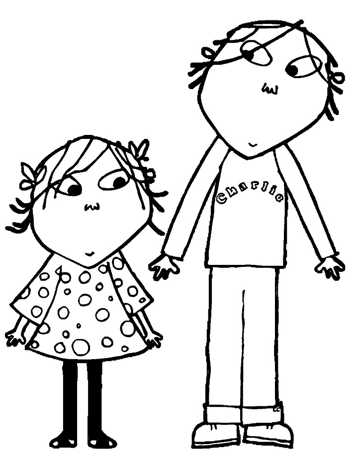 Charlie and Lola Coloring Page - Free Printable Coloring Pages for Kids