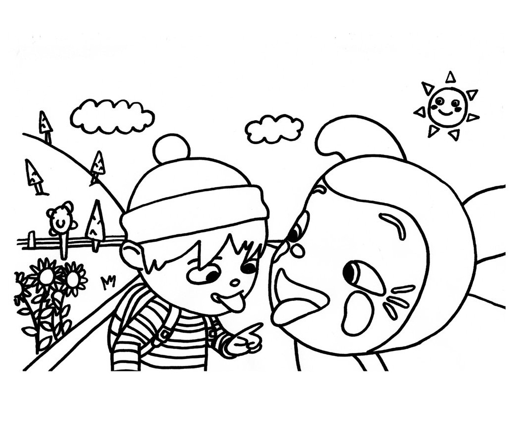 Funny Messy and Felix Coloring Page - Free Printable Coloring Pages for