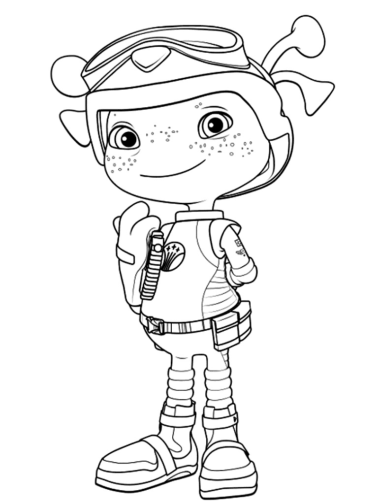 First Officer Flo Floogal Coloring Page - Free Printable Coloring Pages ...