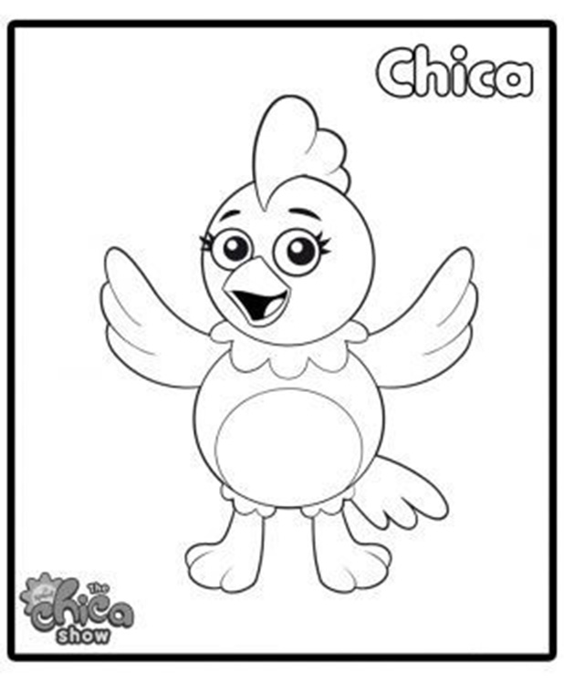 Chica from The Chica Show Coloring Page - Free Printable Coloring Pages