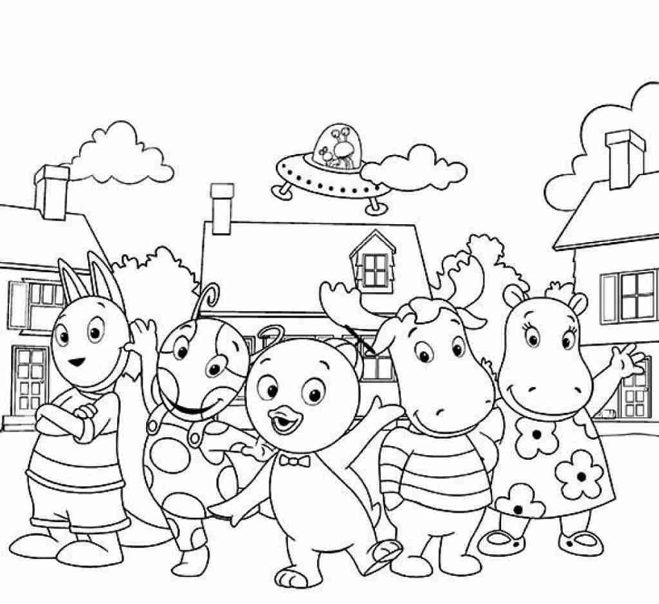 The Backyardigans Characters 1 Coloring Page - Free Printable Coloring